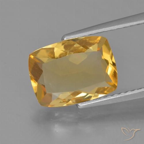 2.43ct 天然 深金橙色 黄水晶, 软垫, VVS-VS