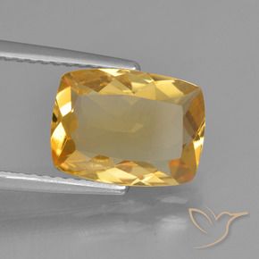 2.43克拉天然黄水晶，软垫，VVS-VS