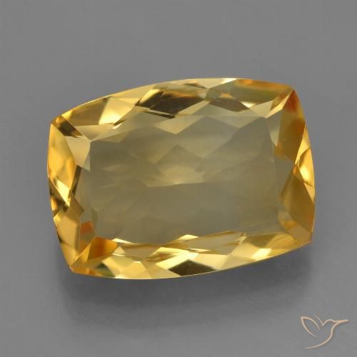 4.46ct 天然 深金橙色 黄水晶, 软垫, VVS-VS