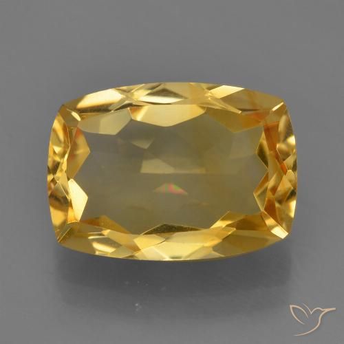 4.51ct 天然 深金橙色 黄水晶, 软垫, VVS-VS