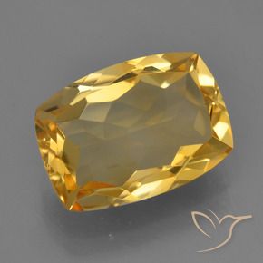 4.51克拉天然黄水晶，软垫，VVS-VS