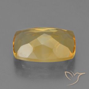 4.51克拉天然黄水晶，软垫，VVS-VS