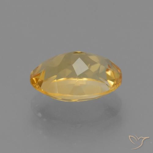 3.88克拉天然黄水晶，椭圆形，VVS-VS