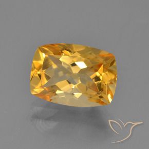2.65克拉天然黄水晶，软垫，VVS-VS