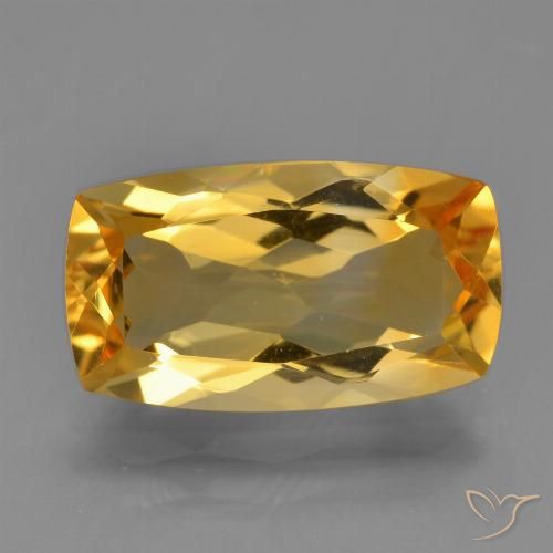 3.76ct 天然 橙金 黄水晶, 软垫, VVS-VS