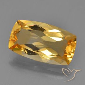 3.76克拉天然黄水晶，软垫，VVS-VS