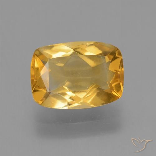 2.77ct 天然 亮金 黄水晶, 软垫, VS