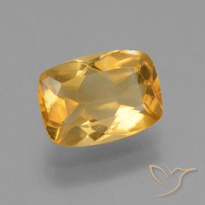 2.77克拉天然黄水晶，软垫，VS