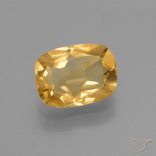 1.94ct 天然 中浅橙金 黄水晶, 软垫, VS-SI