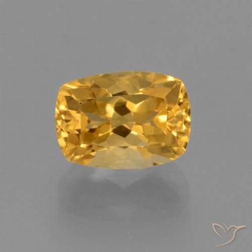 2.53ct 天然 中浅橙金 黄水晶, 软垫, VVS-VS