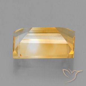 3.61克拉天然黄水晶，狭长方形，VS
