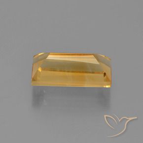 2.92克拉天然黄水晶，狭长方形，VVS-VS