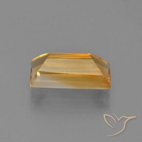 2.86克拉天然黄水晶，狭长方形，VVS-VS