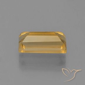 3.28克拉天然黄水晶，狭长方形，VVS-VS