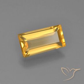2.32克拉天然黄水晶，狭长方形，VVS-VS