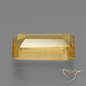 1.40克拉天然黄水晶，狭长方形，VS