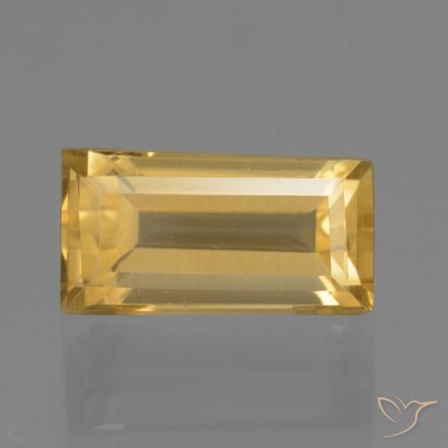 1.90ct 天然 黄金色 黄水晶, 狭长方形, VS