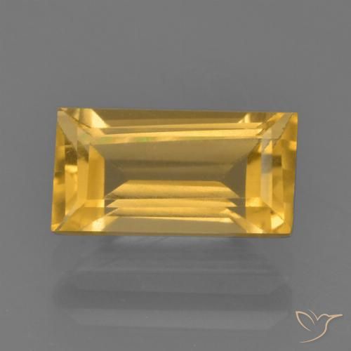 1.90ct 天然 亮金 黄水晶, 狭长方形, VS