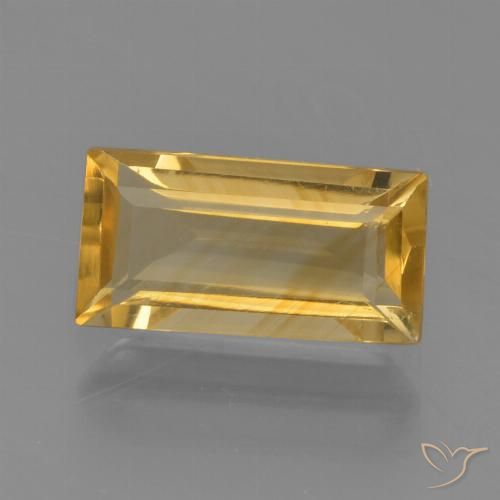 1.49ct 天然 亮金 黄水晶, 狭长方形, VVS-VS