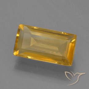 1.60克拉天然黄水晶，狭长方形，VVS-VS