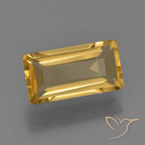 1.49克拉天然黄水晶，狭长方形，VVS-VS