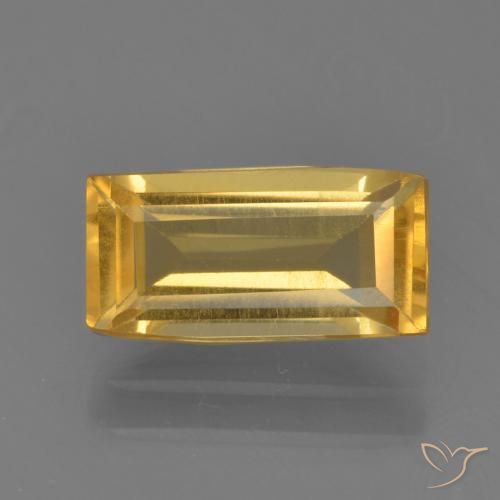1.49ct 天然 亮金 黄水晶, 狭长方形, VVS-VS