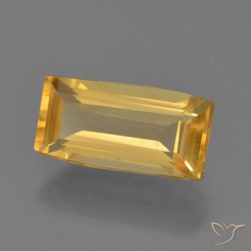 1.49克拉天然黄水晶，狭长方形，VVS-VS