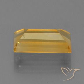 1.62克拉天然黄水晶，狭长方形，VS