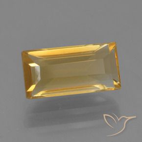 1.69克拉天然黄水晶，狭长方形，VVS-VS