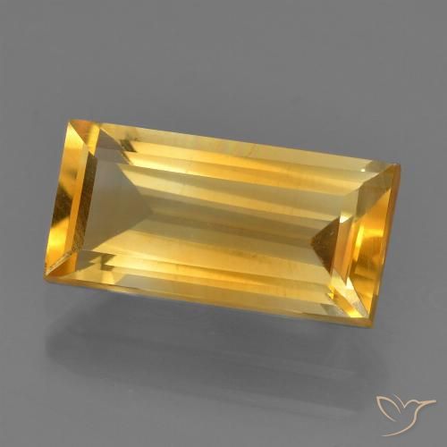 2.70ct 天然 中金 黄水晶, 狭长方形, VS