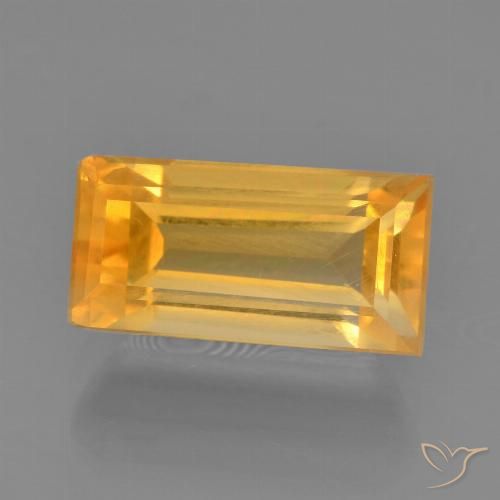 2.76ct 天然 橙金 黄水晶, 狭长方形, VS