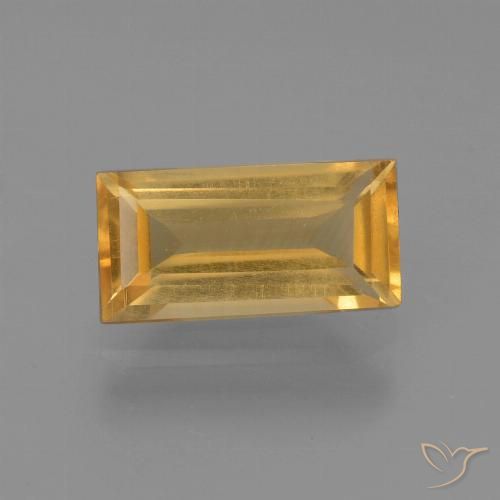 1.44ct 天然 中金 黄水晶, 狭长方形, VS