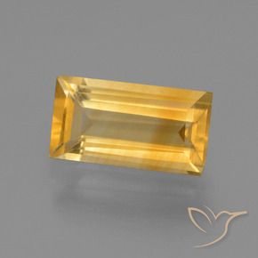 1.56克拉天然黄水晶，狭长方形，VVS-VS