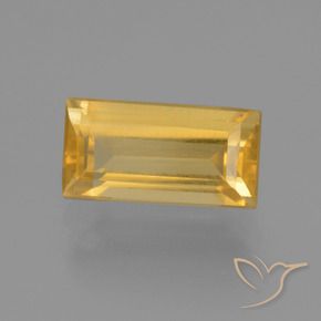 1.76克拉天然黄水晶，狭长方形，VS