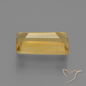 1.43克拉天然黄水晶，狭长方形，VS