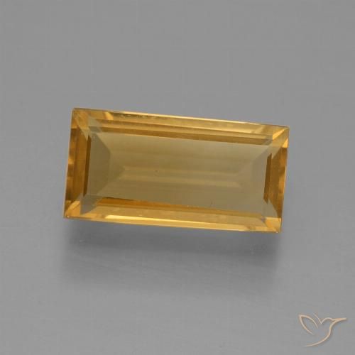 1.33ct 天然 橙金 黄水晶, 狭长方形, VS