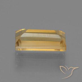 1.62克拉天然黄水晶，狭长方形，VS