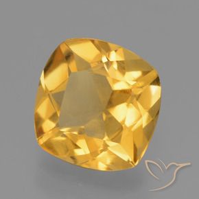 1.75克拉天然黄水晶，软垫，VS