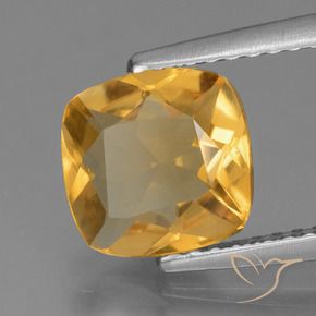 1.53克拉天然黄水晶，软垫，VS