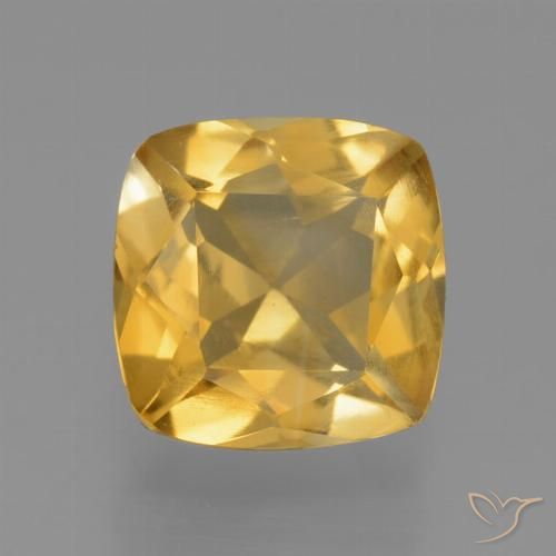 1.70ct 天然 中深金色 黄水晶, 软垫, VS