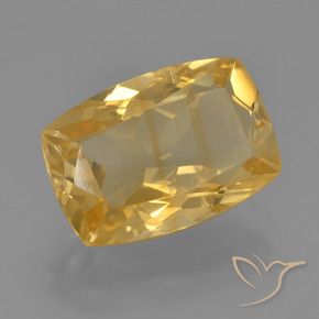 4.58克拉天然黄水晶，软垫，VS