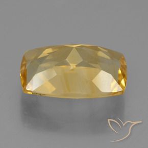 4.58克拉天然黄水晶，软垫，VS