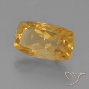 3.32克拉天然黄水晶，软垫，VVS-VS
