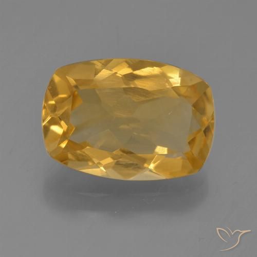3.21ct 天然 中橙 黄水晶, 软垫, VVS-VS
