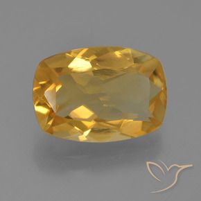 3.21克拉天然黄水晶，软垫，VVS-VS