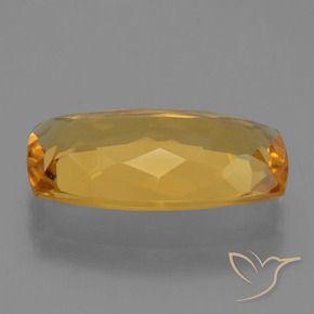 3.94克拉天然黄水晶，软垫，VVS-VS
