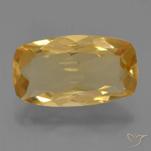 3.27ct 天然 中深金色 黄水晶, 软垫, VVS-VS