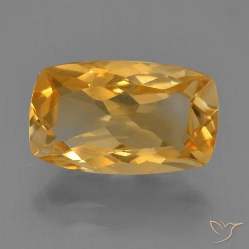 3.22ct 天然 深橙金 黄水晶, 软垫, VS