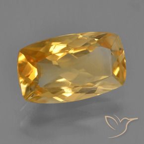3.22克拉天然黄水晶，软垫，VS
