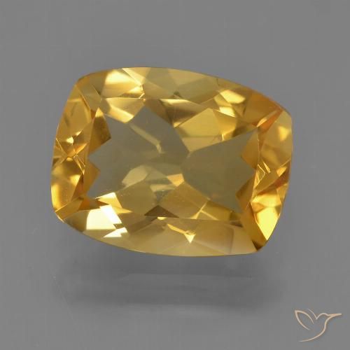 2.95ct 天然 深金橙色 黄水晶, 软垫, VVS-VS